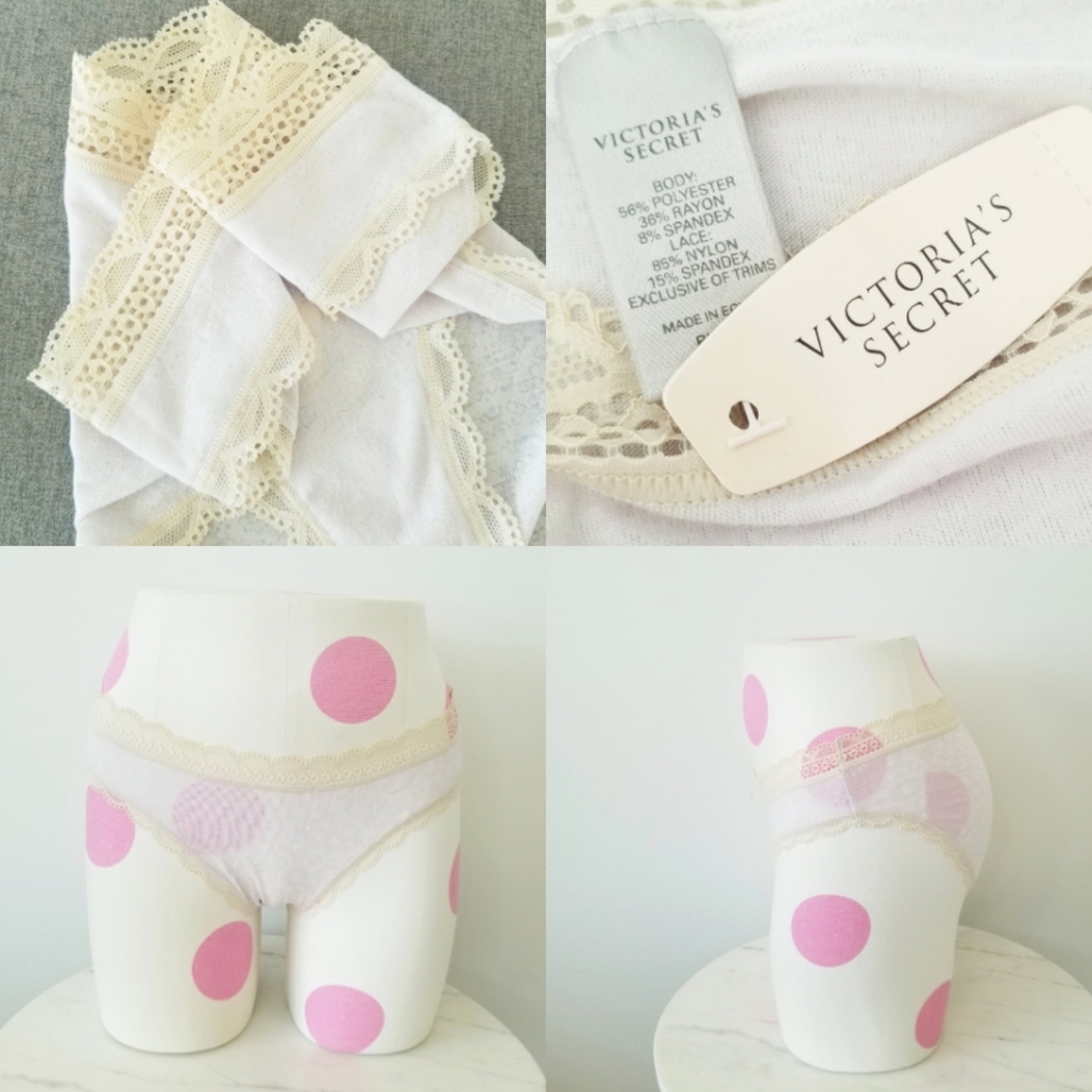 Victoria's Secret Vintage Lace Bikini Cheeky Panty NWT Large